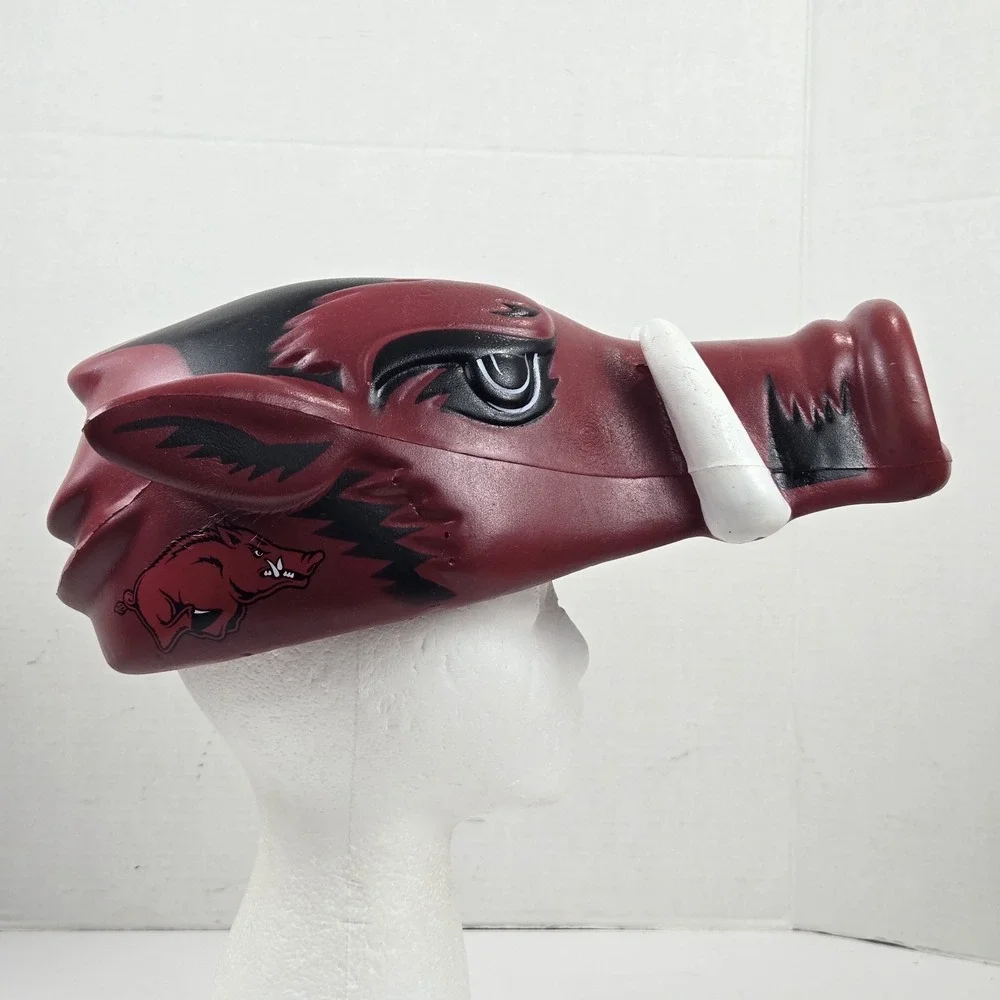 Vtg Arkansas Razorbacks FOAMHEADS Foam Hog Head Hat Woo Pig Sooie Fan Gear HTF!
